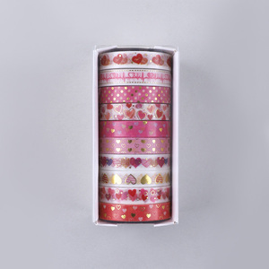 <span class=keywords><strong>Cinta</strong></span> Adhesiva Decorativa Kawaii de Alta Calidad, 10 Rollos/Caja, Papel <span class=keywords><strong>Washi</strong></span> para Scrapbooking, Regalo Fresco, Marca KOUZIO, 3m de Longitud - Product Image 5