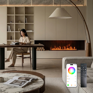 <span class=keywords><strong>Insert</strong></span> de <span class=keywords><strong>cheminée</strong></span> à vapeur intégré pour meuble TV, <span class=keywords><strong>cheminée</strong></span> décorative à flamme LED réaliste à vapeur d'eau avec grand meuble de rangement dissimulé - Product Image 1