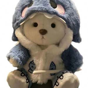 Internet Celebrity 30cm Joint Bear Plush Doll <strong>Onesie</strong> PP Cotton Super Soft Plush Washed Techniques Replacement Clothes for Stress - Product Image 6