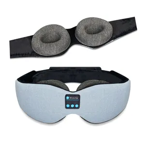 Masque de sommeil musical 2022 Blue tooth 5.0, casque d'écoute, musique sans fil, casque d'écoute, mousse à mémoire de forme 3D