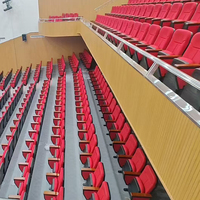 Vente directe d'usine, promotion à bas prix, sièges de cinéma en tissu au design moderne, chaises d'auditorium adaptées aux écoles et aux théâtres