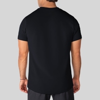T-shirt de sport slim pour homme, logo personnalisé, mélange 95% coton 5% élasthanne, t-shirt de sport uni, coupe musclée