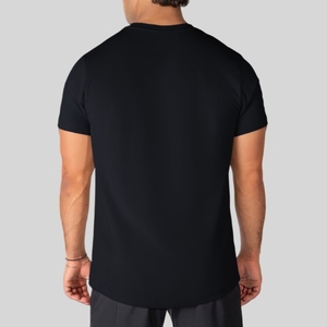 T-Shirt Sportiva Slim Fit da <span class=keywords><strong>Uomo</strong></span> con Logo Personalizzato, 95% Cotone 5% Elastan, per Palestra e Allenamento - Product Image 3