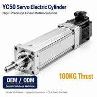 Cylindre électrique haute précision à 100 kg de force de poussée et 400 mm de course, tige de poussée servo-électrique à réponse rapide pour l'automatisation industrielle