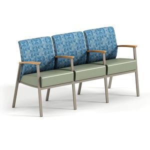 Chaise de salle d'attente professionnelle Mingle pour hôpital, 3/4 places, en tissu, pour centre commercial, hôtel, durable, écologique, chaise de clinique - Product Image 2