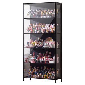 Armoire en acrylique en bambou de conception moderne faite à la main pour la maison salon produits cosmétiques et étagère de rangement d'affichage Lego - Product Image 5
