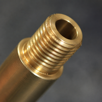 Tige de valve personnalisée en acier inoxydable et laiton C36000 HPb59-1, plaquée or, fabriquée par électroérosion à fil conforme RoHS pour tour CNC, Taïwan