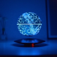 Lámpara de noche LED RGB de levitación magnética flotante de 14cm para el hogar inteligente europeo y creativo, novedad