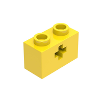 Pièce de rechange pour blocs de construction 32064, brique Technic 1x2 avec trou d'axe type 1, ouverture et broche inférieure, accessoires pour briques MOC, 1 lot/100 pièces