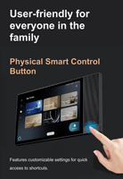 Tuya Wifi Smart Home 8 pulgadas Smart Inwall Panel de Control Central multifunción con Zigbee Gateway Alexa Music System integrado