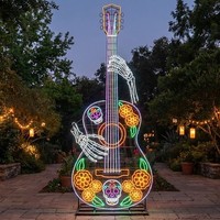 Decoración de Farolillos Grandes Personalizados para el Día de Muertos en México, Uso Interior/Exterior, Espectáculo de Luces para Parques Temáticos