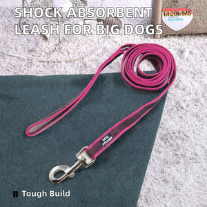 Correa de perro con mango de goma vulcanizada de nailon antideslizante absorbente de golpes sólidos para perros de tamaño medio grande para Golden Retrievers alemanes - Product Image 3