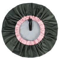 Bonnet de bain imperméable d'été, monocouche, réglable, couleur unie, en tissu polyester imperméable, pour la douche.