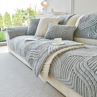Housses de Canapé Simples et Élastiques Sur Mesure, Vente en Gros d'Usine, Coussins Antidérapants pour Toutes Saisons Adaptés aux Animaux de Compagnie, Textiles de Maison