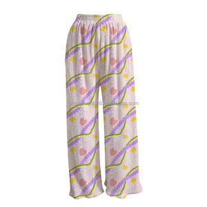 <span class=keywords><strong>Pantaloni</strong></span> Lunghi Arricciati da <span class=keywords><strong>Donna</strong></span> all'Ingrosso con Stampa Floreale Hawaiana e <span class=keywords><strong>Tasche</strong></span> Invisibili, Comodi <span class=keywords><strong>Pantaloni</strong></span> da Relax - Product Image 6