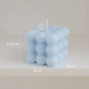 Factory Low Price High Quality Bubble Cube Natural Soy Wax Scented Candles Candle Set For Home Decoration