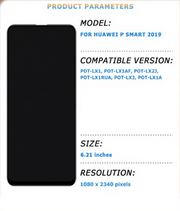 Écran LCD tactile pour Huawei P Smart 2019, assemblage numériseur, pièces de rechange pour réparation d'écran LCD POT-LX1 POT-LX3 - Product Image 3