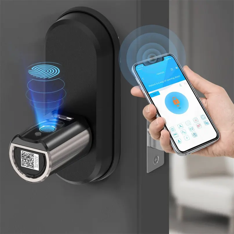 WELOCK akıllı akıllı kapı kilidi parmak izi Ble App Wifi dijital parmak izi kapı kilidi akıllı ev Rohs Reach Fcc Ce