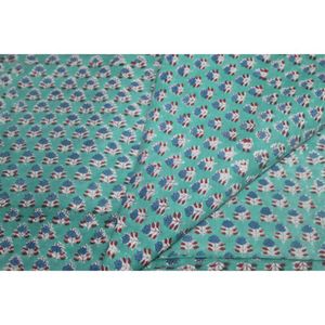 Artisan-Made Fabric Suppliers Hand Block Printed 100% Cotton Fabric Soft Natural Hand Printed Fabric by the Yard - Product Image 2
