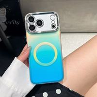Étui IMD à motif coquille dorée et pailletée pour Samsung Galaxy S26 S25 Ultra et iPhone, compatible avec la charge sans fil, magnétique et antichoc