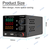 Alimentation électrique régulée CC réglable MYAMI MY-K3005MS 30V 5A 150W avec charge rapide USB 9V 2A 18W pour la réparation de téléphones mobiles