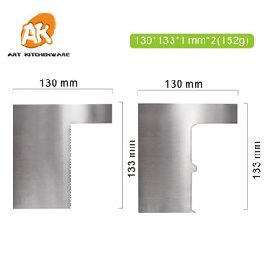 AK, 2 uds., raspador de pastel en forma de <span class=keywords><strong>libro</strong></span>, peine de decoración más suave de acero inoxidable, herramientas para hornear pasteles, utensilios de cocina para panadería, 2 uds. - Product Image 4