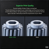 Creality Ender 5 Max Büyük Format 3D Yazıcı 400x400mm Yüksek Hızlı FDM Makinesi Prototipleme ve Modeller için Toplu Üretim