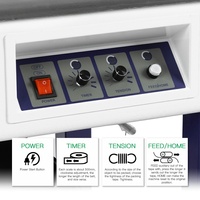 YS-A2F Machine de cerclage semi-automatique sous table pour cartons, avec enrouleur de sangle PP, pour l'emballage de boîtes