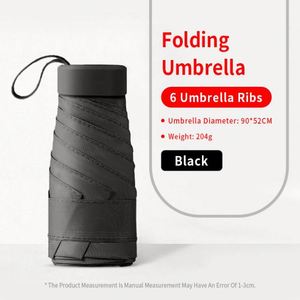 Wholesale 19/21 Inches 5 Folding Mini <b>Umbrella</b> Pocket Print Logo Branded Parasol Rain Custom Capsule <b>Umbrellas</b> - Product Image 4