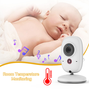 Caméra de surveillance pour bébé sans fil 3,2 pouces avec audio bidirectionnel, vision nocturne, mode VOX, 720P, batterie rechargeable, berceuses - Product Image 4