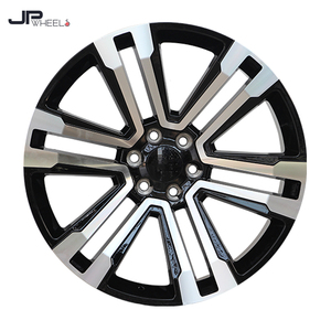 Mesh Design 22 24 <span class=keywords><strong>pouces</strong></span> <span class=keywords><strong>jantes</strong></span> machine noire 6 trous 6X139.7 roues de voiture de tourisme pour GMC #17102 - Product Image 3