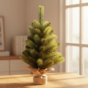 <span class=keywords><strong>Sapin</strong></span> <span class=keywords><strong>de</strong></span> Noël <span class=keywords><strong>artificiel</strong></span> floqué vert miniature <span class=keywords><strong>de</strong></span> haute qualité, personnalisé, <span class=keywords><strong>de</strong></span> 2 à 3 pieds, avec lumières LED pré-éclairées pour la décoration intérieure - Product Image 4