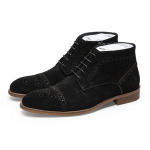 New Men's Ankle Waterproof Leather <b>Boots</b> with Laces Warm Winter & Autumn <b>Boots</b> Comfortable and Fashionable Casual Shoes - Product Image 3