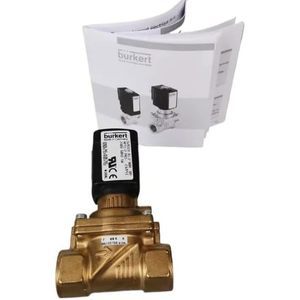 Vanne solénoïde Burkert 00264076 en laiton 1/2 po NPT 240V AC pour le contrôle de l'eau - Product Image 1