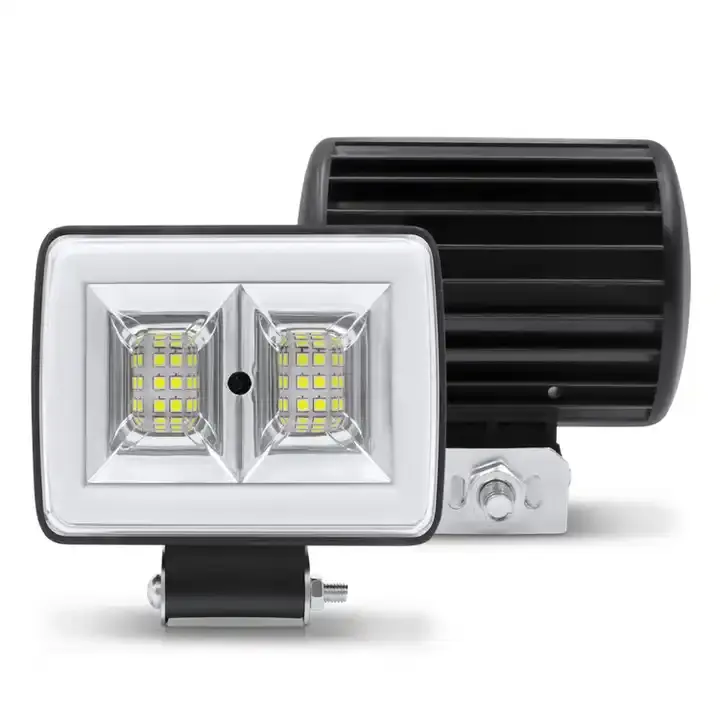 Meilleure qualité 36w Carré Led Lampe Frontale blanc bleu DRL 12V Rectangulaire Camion Led Conduite Lumières