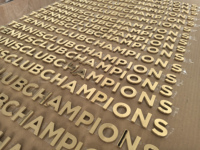 Letras de Latón Sólido de 5mm de Fábrica, Disponibles en Acabado Cepillado/Pulido/Plateado, Letreros Personalizados de Alta Gama para Clubes y Exteriores