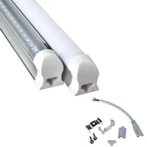 Tubo refrigerador de luz de led t8, 4000k 5000k 6000k luz diurna forma em v luz de led 8ft com linha dupla led
