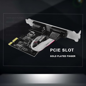 Scheda di Espansione PCIe a <span class=keywords><strong>2</strong></span> Porte Seriali 9-pin, Adattatore Convertitore <span class=keywords><strong>PCI</strong></span> Express <span class=keywords><strong>Com</strong></span> Db9 Rs232 - Product Image 3