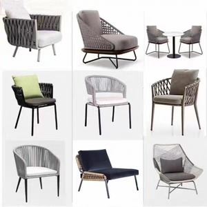 Offre Spéciale : Ensembles <span class=keywords><strong>de</strong></span> Canapés d'Extérieur Modernes en Rotin avec Cadre en Aluminium et Dossier Haut pour Patio Privé - Product Image 5