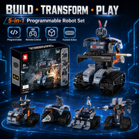 Kit de Bloques de Construcción de Robots Controlados por Aplicación, Tema Policía Mundial, para Importadores de Juguetes al por Mayor, Práctica de Codificación y Canales de Venta en Línea para Niños