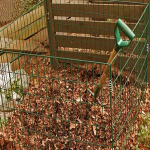 Ameriacn Green Metal Garden Leaves Compost Container Wire Compost Bin