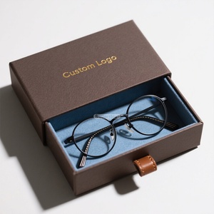 <span class=keywords><strong>Boîte</strong></span> <span class=keywords><strong>à</strong></span> <span class=keywords><strong>lunettes</strong></span> de luxe en papier <span class=keywords><strong>rigide</strong></span> coulissante élégante et personnalisée avec ruban - Product Image 1