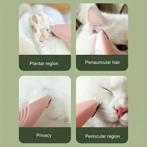 Electric <b>Pet</b> Paw Hair Trimmer Precision Grooming <b>Clipper</b> <b>for</b> Cats and Dogs Battery Powered - Product Image 2