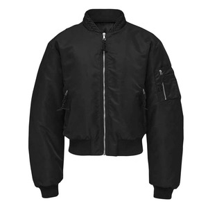Blouson Bomber Personnalisé Réversible pour Homme, Col Tressé, Coupe Courte, en Nylon, Grande Taille, Style Rétro, Multi-Poches, Streetwear - Product Image 6