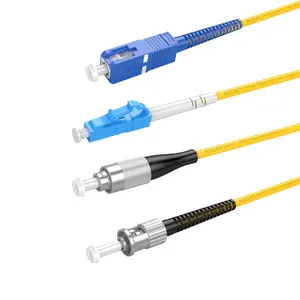 Puente de acoplador de fibra óptica LC UPC a FC UPC Duplex SM MM G657A Cable de conexión de fibra óptica
