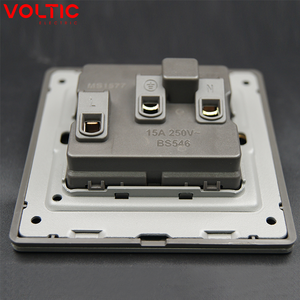 Vente flash Interrupteur mural à bouton poussoir <span class=keywords><strong>1</strong></span> <span class=keywords><strong>2</strong></span> 3 4 gangs <span class=keywords><strong>2</strong></span> voies 16A Norme britannique Prise électrique - Product Image 4