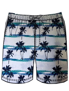 Pantalones cortos de playa de verano personalizados, tabla de natación de talla grande para hombre, bañador a rayas hecho en Turquía, cadenas de suministro ágiles - Product Image 2