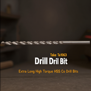 Foret hélicoïdal HSS Ttake Ta1063 extra long à couple élevé, forets HSS Co - Product Image 3