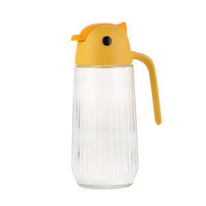 Automatic Opening Oil Dispenser Glass Bottle With Handle 330ml 660ml <b>For</b> <b>Kitchen</b> Condiment <b>Storage</b> Soy Sauce Oil <b>Container</b> - Product Image 5