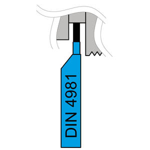 Fresa de corte soldada Fervi de carburo brillante sin recubrimiento, 125 mm de largo, 20 mm de alto, 12 mm de ancho, 5 mm B1 - Product Image 1